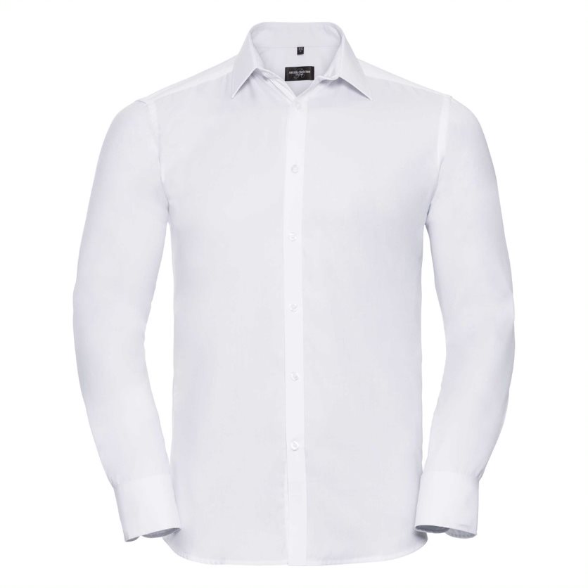 Męska koszula z długim rękawem, Herringbone Shirt  R962M 84/16 125g/130g